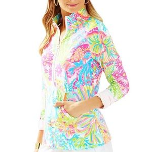 Lilly Pulitzer Lover’s Coral Skipper Popover